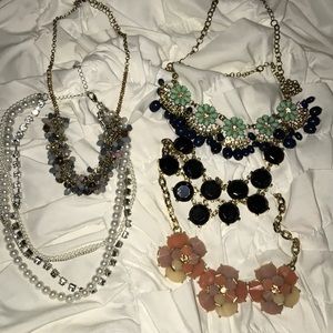 lot of 5 statement necklaces